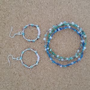3/10 Handmade Earrings and Bracelet